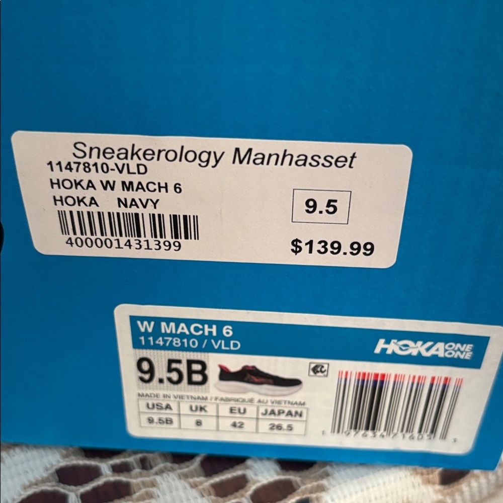 Hoka Women's Charcoal and Fuchsia Athletic Shoes brand new in box size 9.5B - Picture 4 of 4